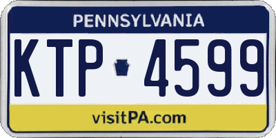 PA license plate KTP4599