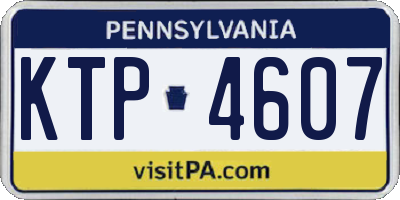 PA license plate KTP4607