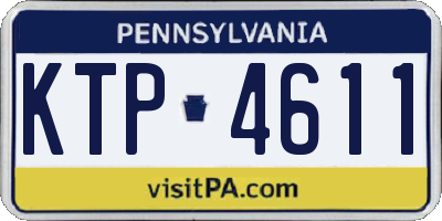 PA license plate KTP4611