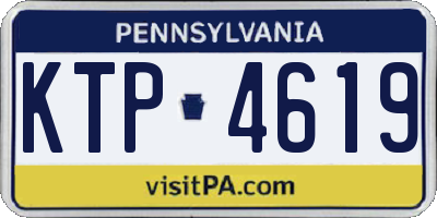 PA license plate KTP4619