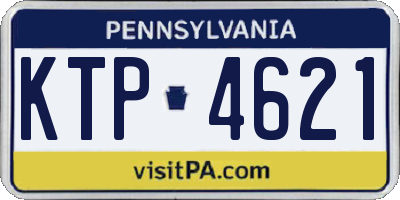PA license plate KTP4621