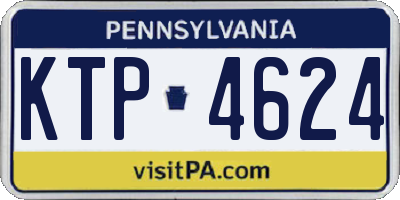 PA license plate KTP4624
