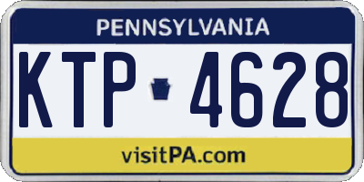 PA license plate KTP4628