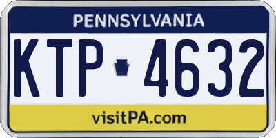 PA license plate KTP4632