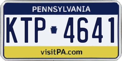 PA license plate KTP4641
