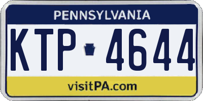 PA license plate KTP4644