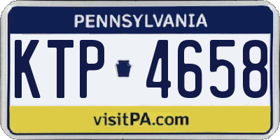 PA license plate KTP4658
