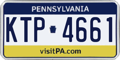 PA license plate KTP4661