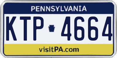 PA license plate KTP4664