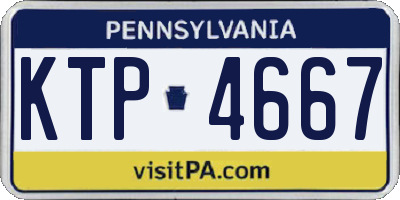 PA license plate KTP4667