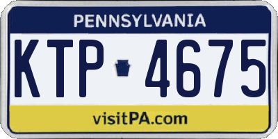 PA license plate KTP4675