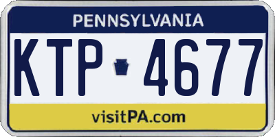 PA license plate KTP4677
