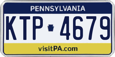 PA license plate KTP4679