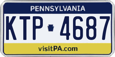 PA license plate KTP4687