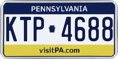 PA license plate KTP4688