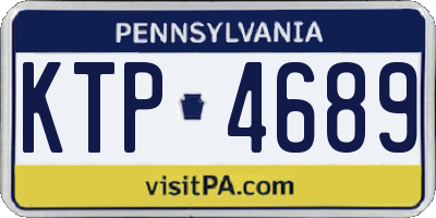 PA license plate KTP4689