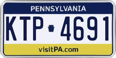 PA license plate KTP4691