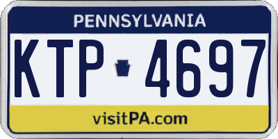 PA license plate KTP4697