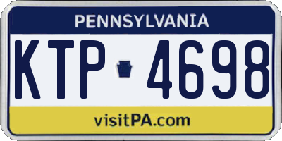 PA license plate KTP4698