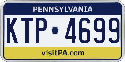 PA license plate KTP4699