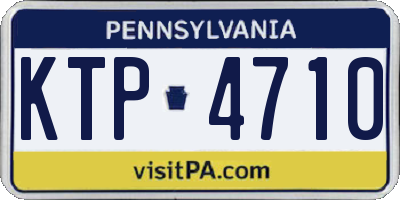PA license plate KTP4710