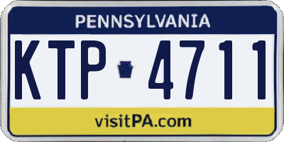 PA license plate KTP4711