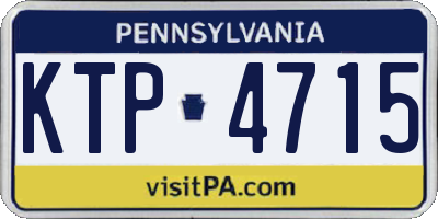 PA license plate KTP4715