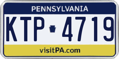 PA license plate KTP4719