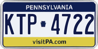 PA license plate KTP4722