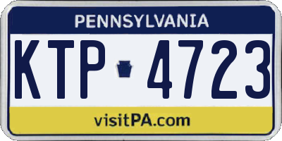 PA license plate KTP4723