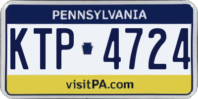 PA license plate KTP4724
