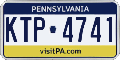 PA license plate KTP4741
