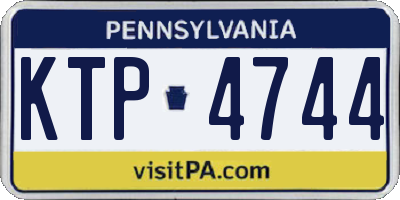 PA license plate KTP4744