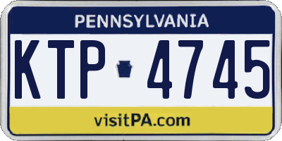 PA license plate KTP4745