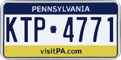 PA license plate KTP4771