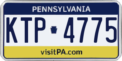 PA license plate KTP4775