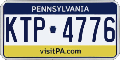 PA license plate KTP4776