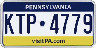 PA license plate KTP4779