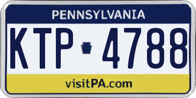 PA license plate KTP4788