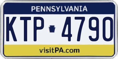 PA license plate KTP4790