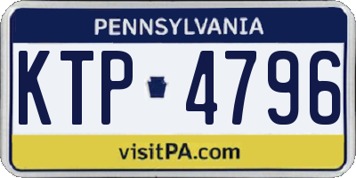PA license plate KTP4796