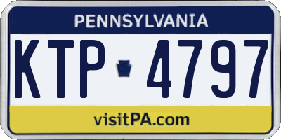 PA license plate KTP4797