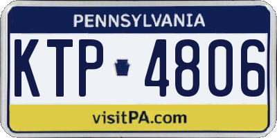 PA license plate KTP4806