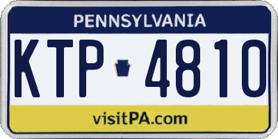 PA license plate KTP4810