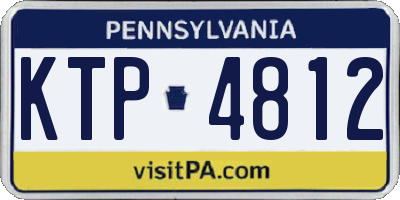 PA license plate KTP4812
