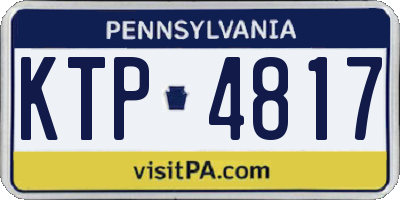 PA license plate KTP4817