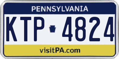 PA license plate KTP4824