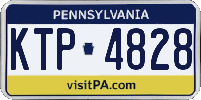 PA license plate KTP4828
