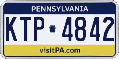 PA license plate KTP4842