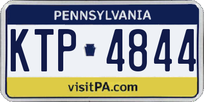 PA license plate KTP4844